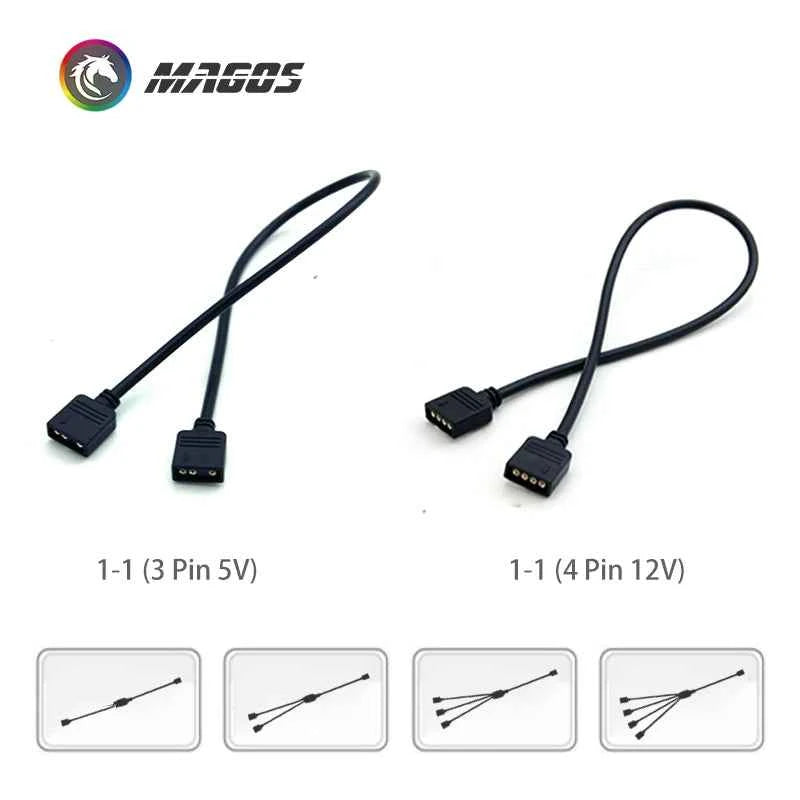 SYNC Motherboard Cable RGB Splitter 12V 4Pin 5V 3Pin Header Addressable RGB Hub Transfer Extension Cable For ASUS GIGABYTE MSI