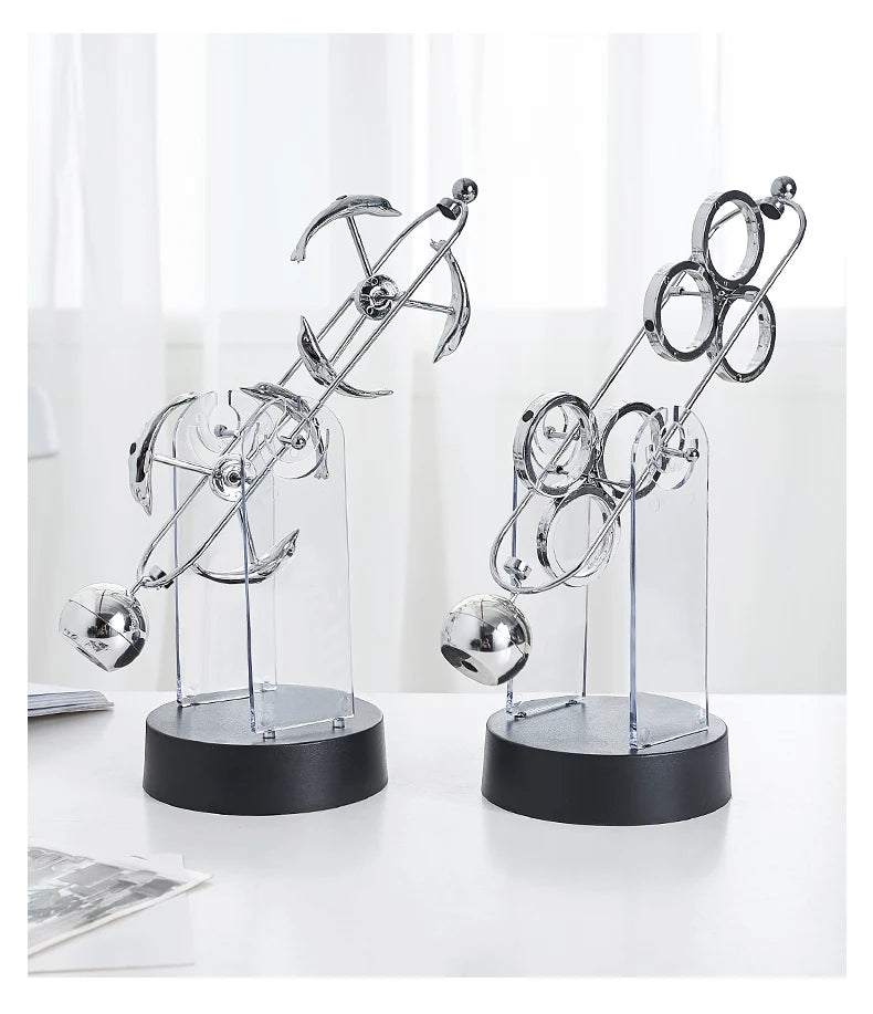 Physics Science Newton Pendulum Nordic Home Decoration Accessories Modern Metal Maglev Balance Balls Office Desk Decor Gifts