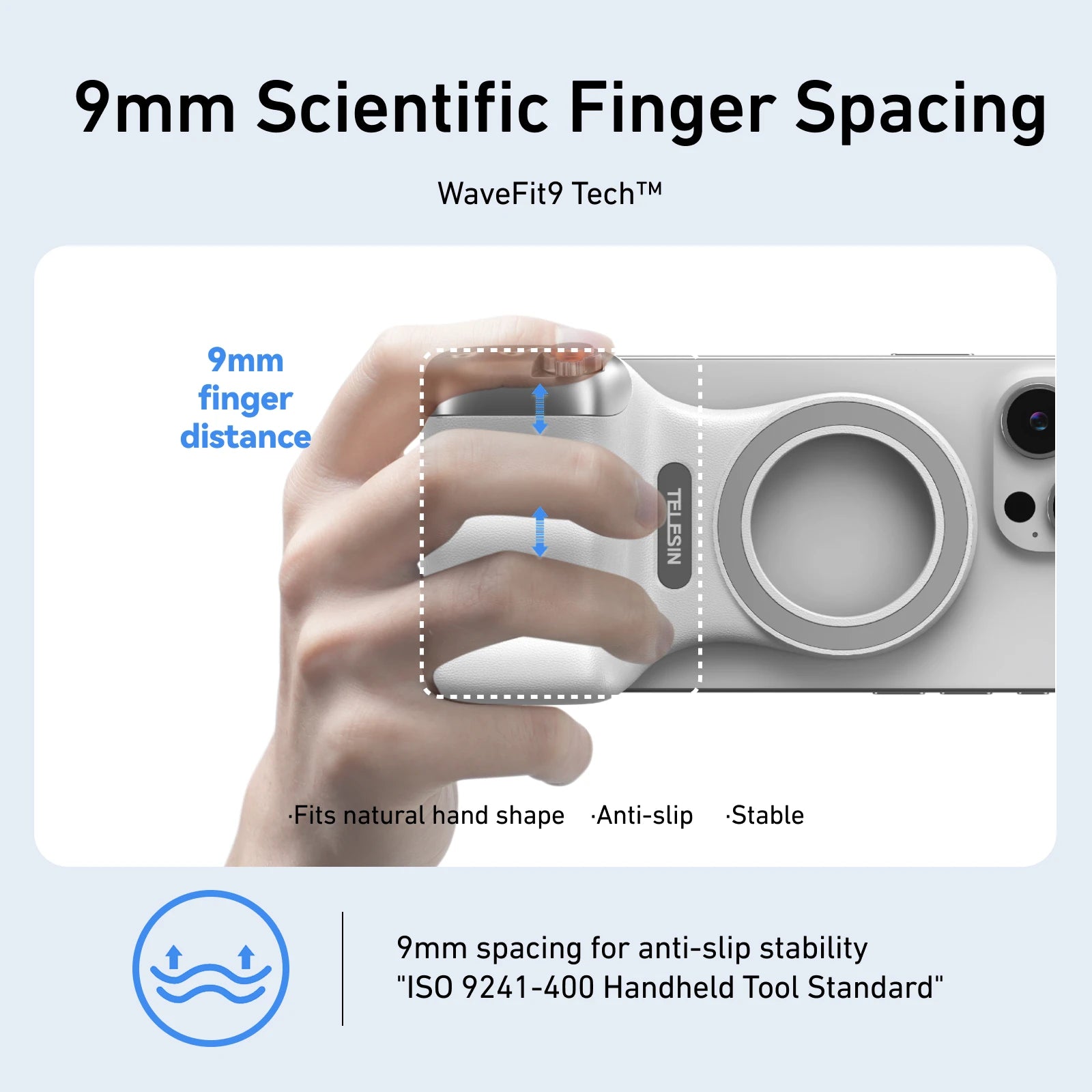 Magnetic Phone Camera Grip Smart Phone Holder With Remote Control Shooting Aid Handle Compatible For Iphone, Huawei, Samsung