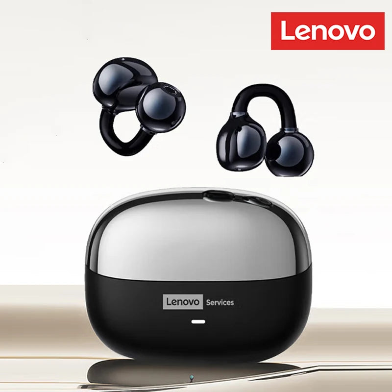 Lenovo LE302 OWS Ear Clip Earphones Wireless Bluetooth 6.0 Headset HD Call Touch Control Earbuds Low latency Gaming Headphones