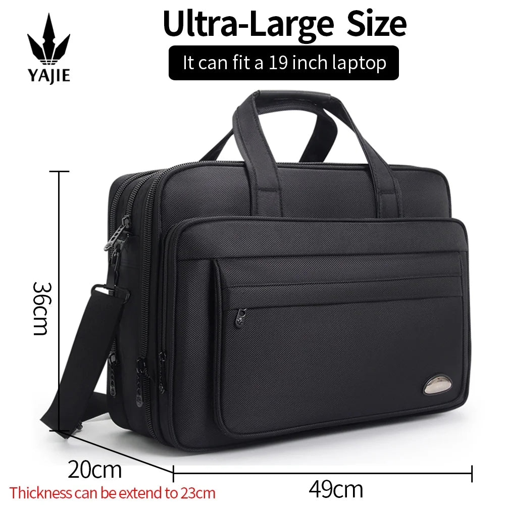 Large Capacity Briefcase Bag Men Business Bag 15.6 inch 17