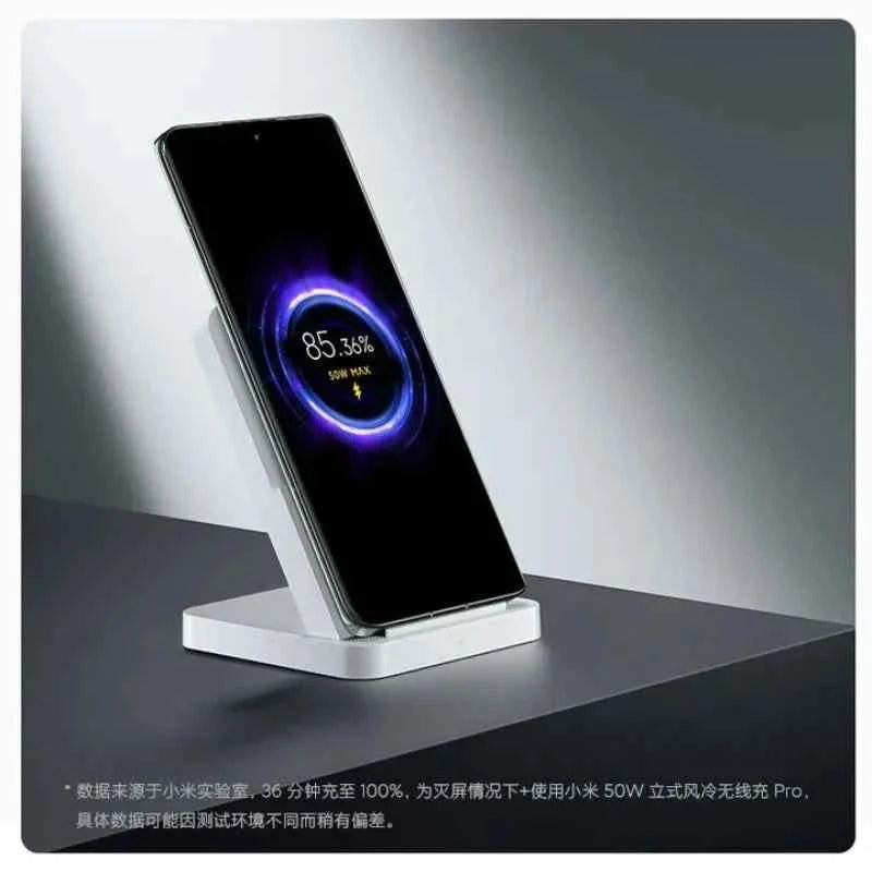Xiaomi 50W Vertical Air Cooling Wireless Fast Charger Pro Compatible with Xiaomi 13 Pro/13Ultra/14/14Ultra Series