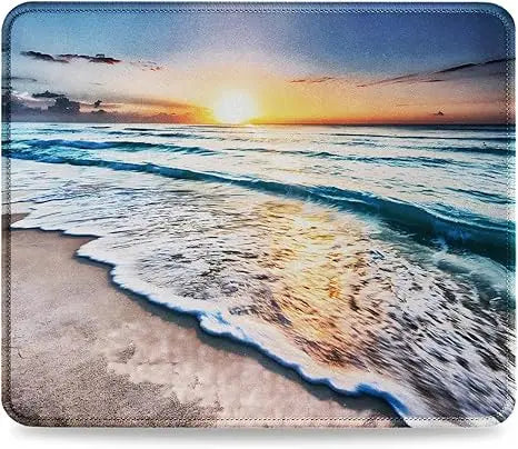 Premium-Textured Washable Mouse Pad with Non-Slip Rubber Base 10.2 X 8.3 Inch Computer Mousepad with Stitched Edges for Gaming Office Home Use