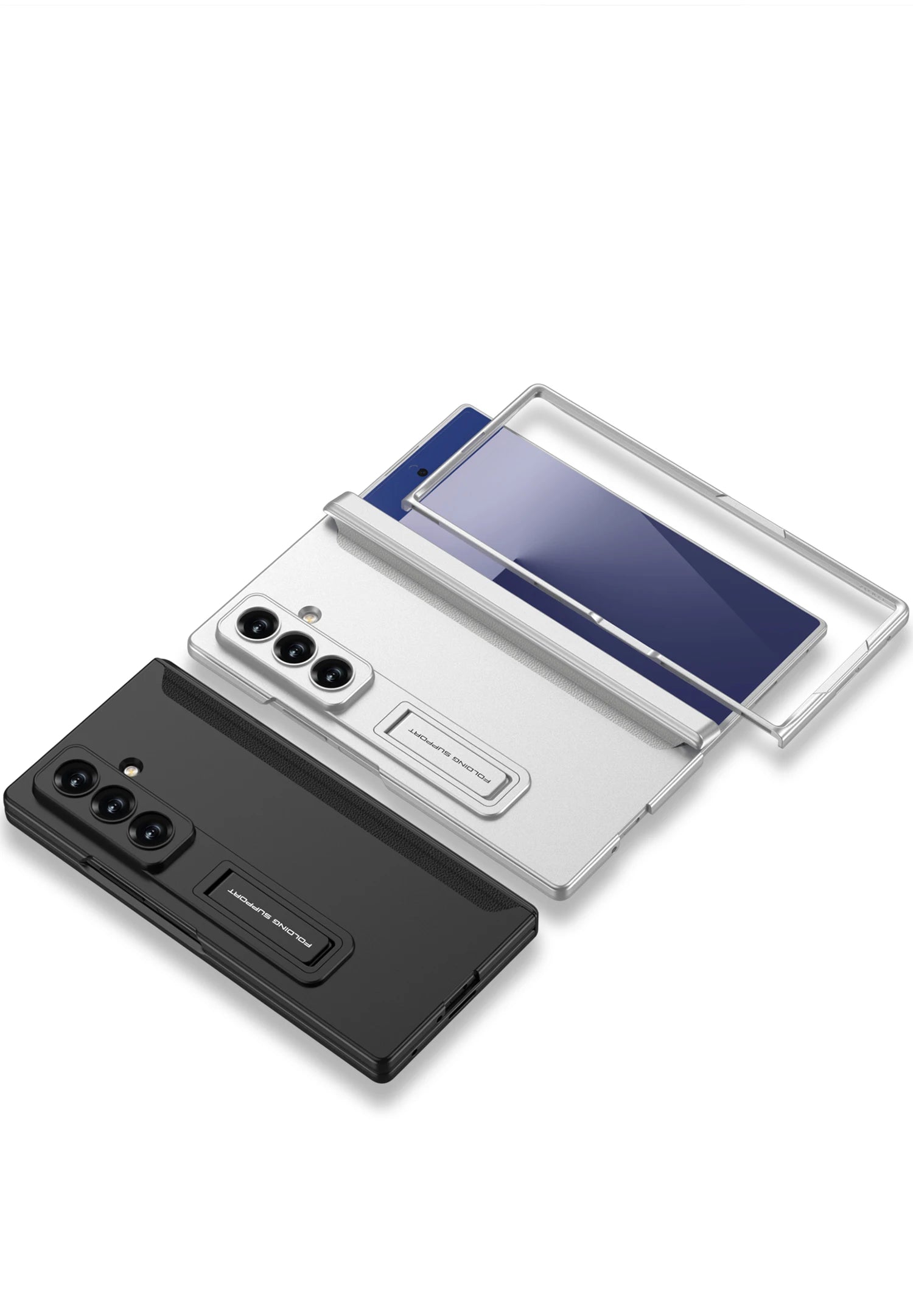 Magnetic Hinge All-included Case for Samsung Galaxy Z Fold 7 6 Ultra-thin Shockproof Stand Matte Cover for Samsung Z Fold7 Case