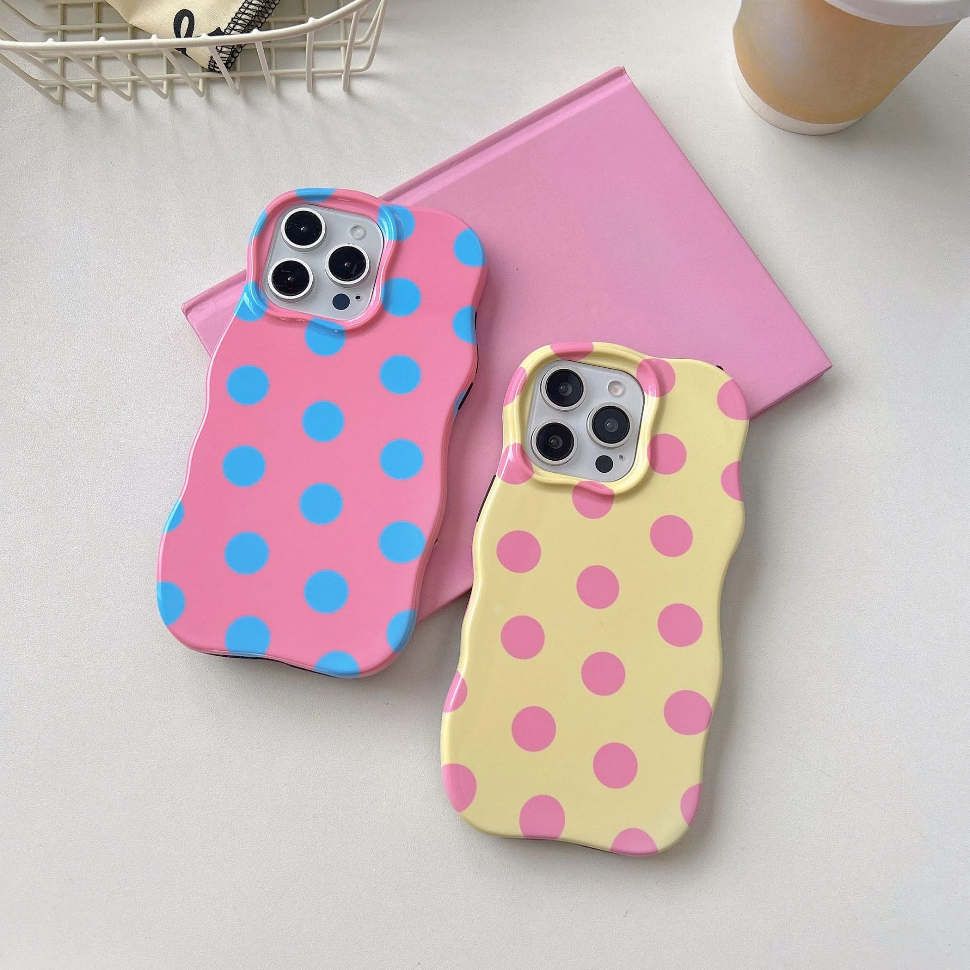 Pastel Polka Dot Phone Case - Compatible with iPhone 17 Air/16 Pro/15 Pro Max/14/13/12/11