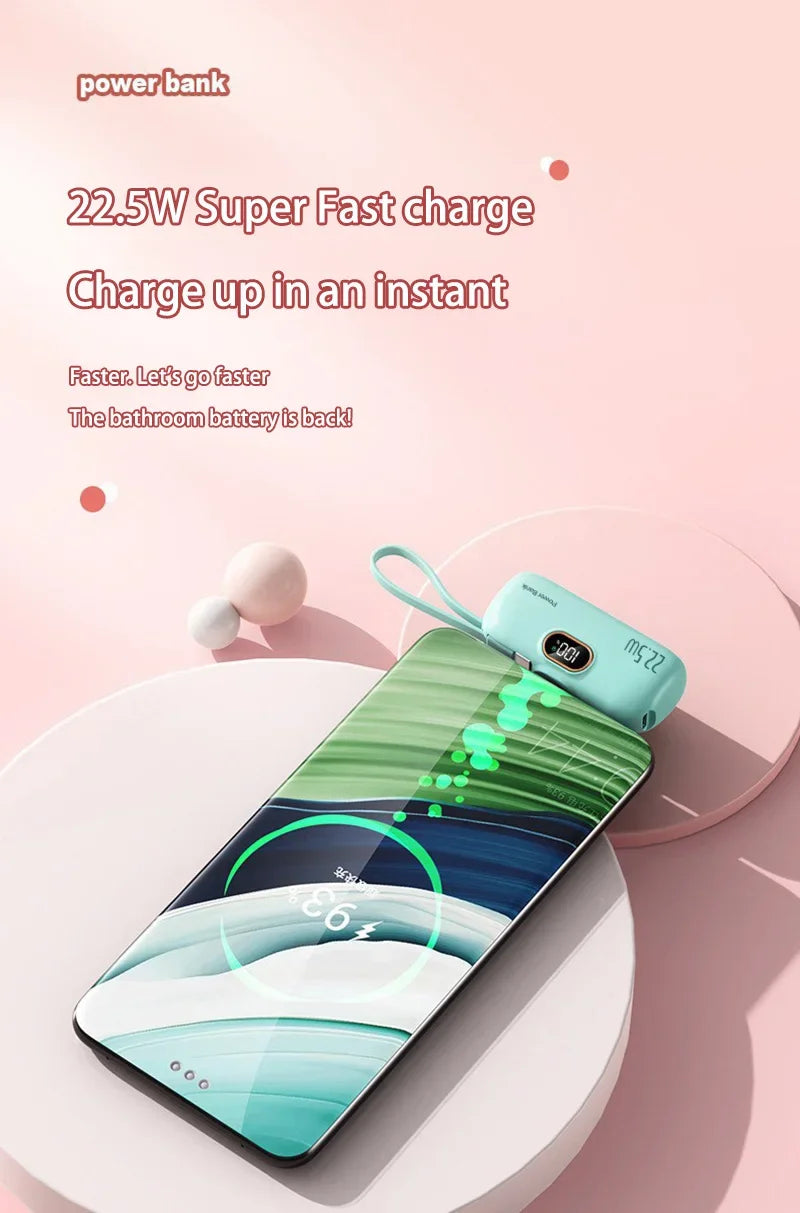 Lenovo Mini Convenient Mobile Power Bank 30000mAh Portable Fast Charging Suitable For iPhone For Samsung External Battery 2026