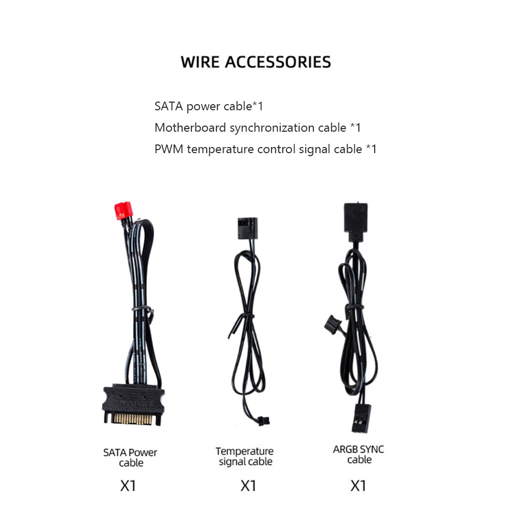 1 To 9 3 in 1 5V 3 Pin ARGB Controller Cooling Fan Hub PWM Fan Hub PWM ARGB Fan Hub for 5V Addressable ARGB Computer PC Case Fan