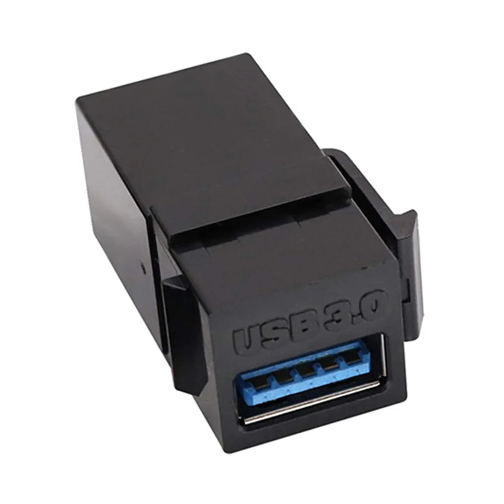 USB 3.0 Keystone Jack Inserts – Snap-In Modular Adapter for Wall Plates