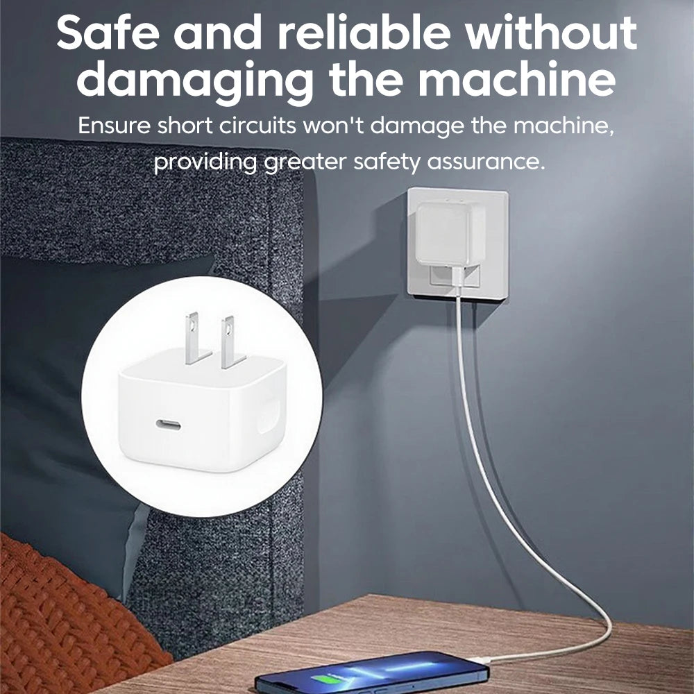 PD 40W Type C Charger Fast Charging Travel Wall Charger Power Adapter For iPhone 17 16 15 EU/US/UK Mobile Phone USB C Charger