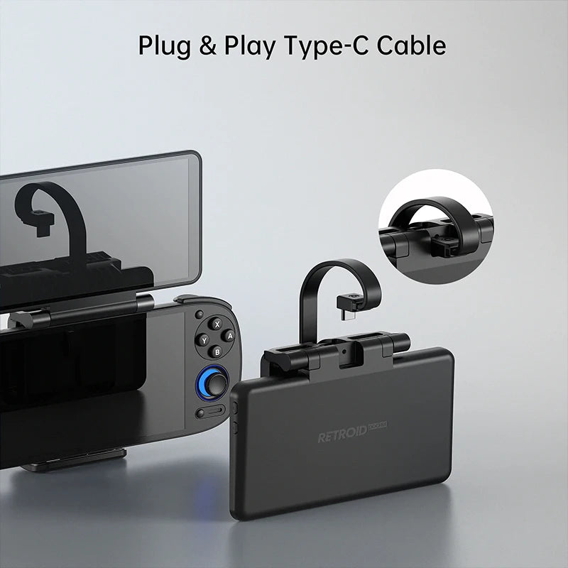Retroid Dual Screen Add-on Expand 5.5Inch Oled Screen Back Clip Design With TypeC Plug For RP4Pro/RP Mini/RP MiniV2/RP5