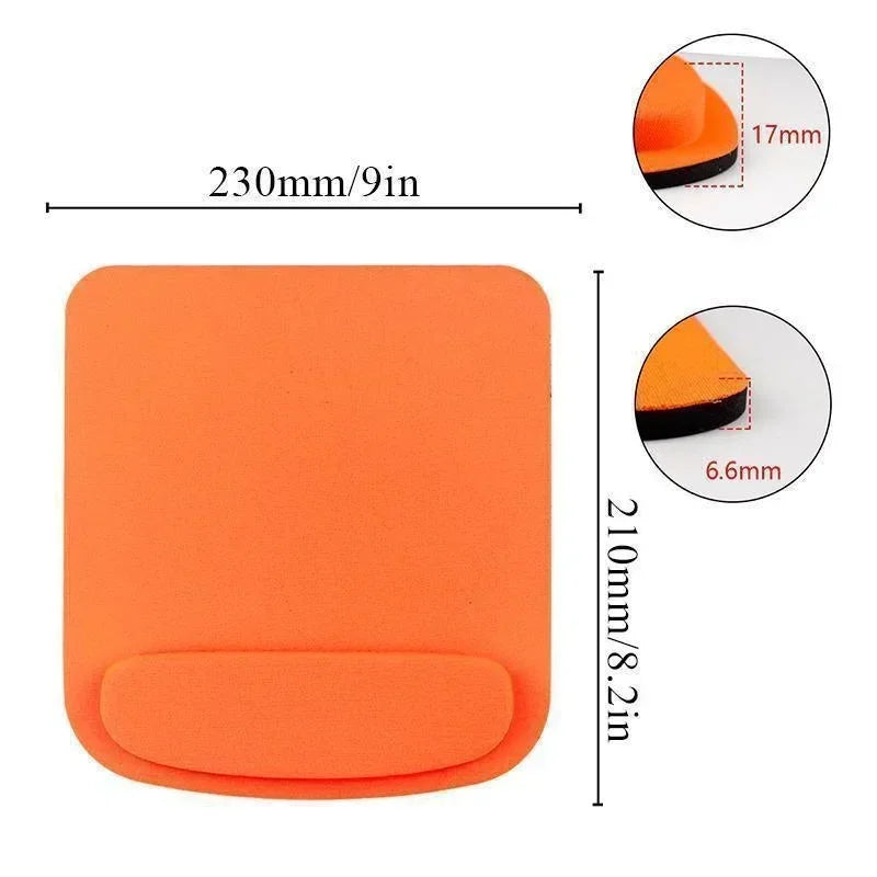 Environmental Eva Ergonomic Mousepad Computer Game Mouse Pad Wrist Pad Comfortable Mouse Mats For Office Home Solid Color