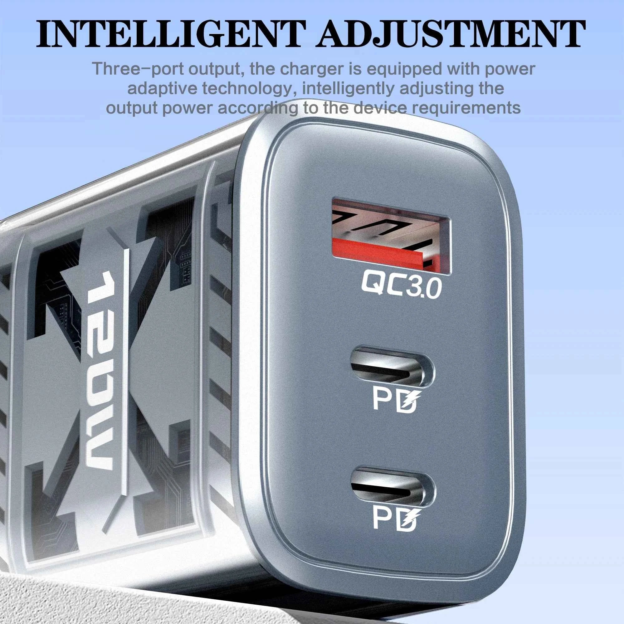 Multi Ports 120W Type C USB Fast Charging Charger Mobile Phone Adapter For iPhone Samsung Huawei Xiaomi PD Quick Charge Charger