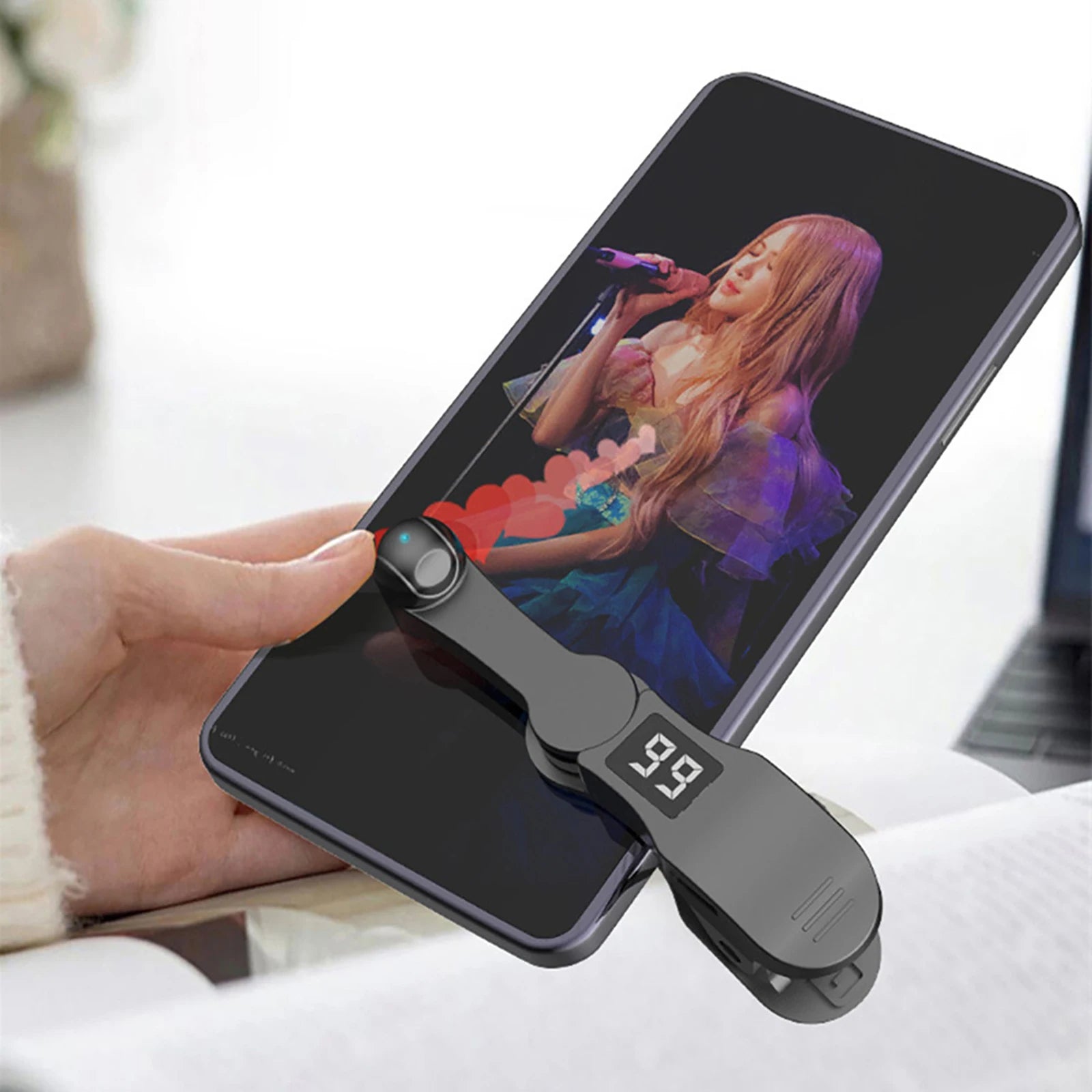 Auto Screen Clicker Tapper With Power Cable For Smart Phone Apps Video Live Streaming Gadget Fast Click Cell Phone Screen Tapper