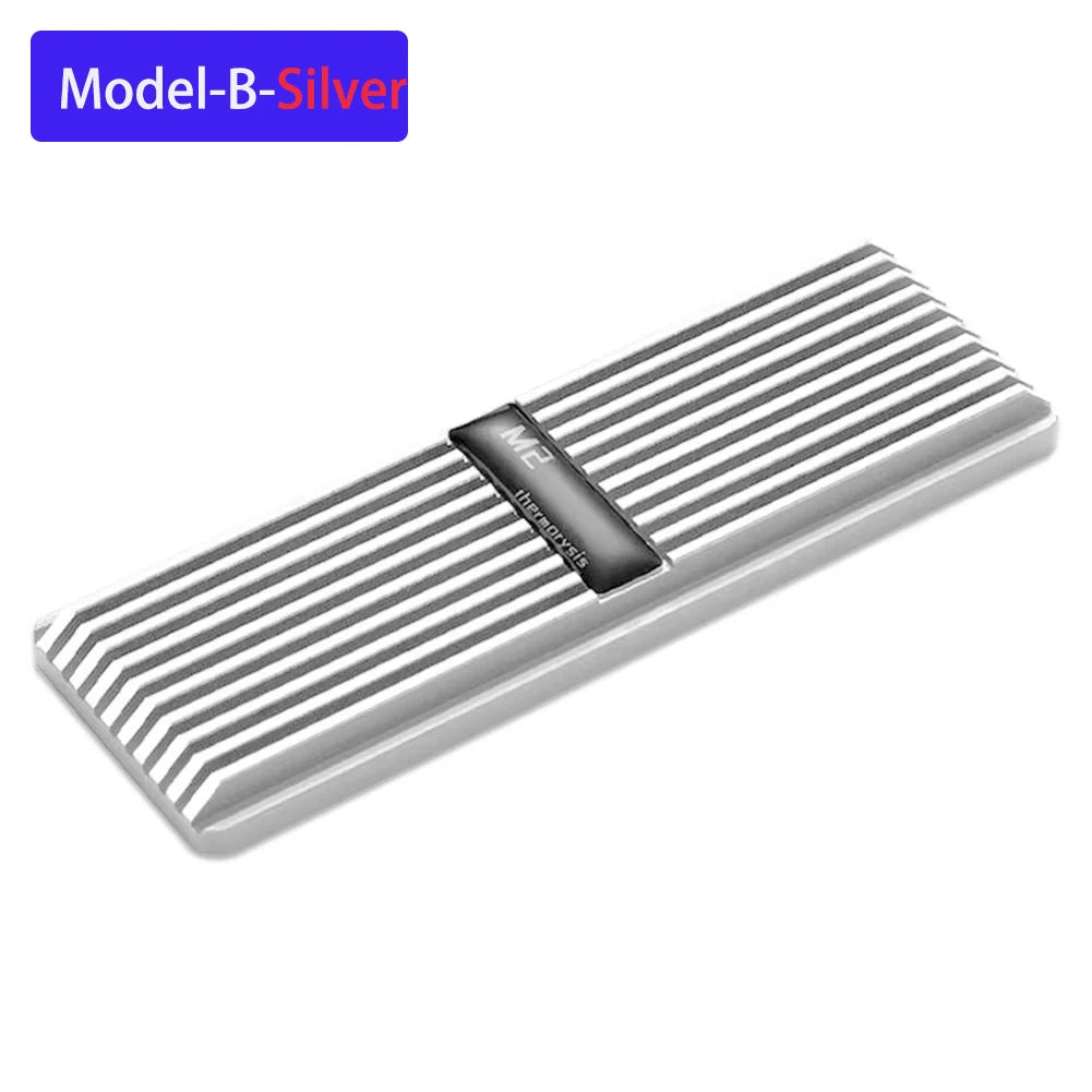 M.2 NVME 2280 Solid State Hard Disk Radiator Aluminum M.2 SSD Heat Sink M.2 SSD Cooler With Thermal Pad For PS5 Desktop PC