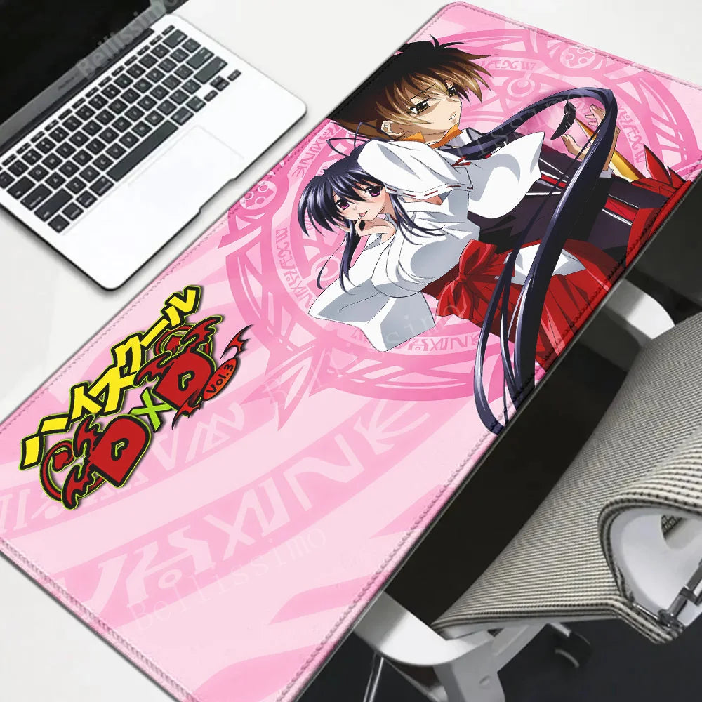 High School DxD Animation Computer Table Decoration mousepad Speed Big mouse pad Large Setup Gaming Accessories Keyboard deskmat