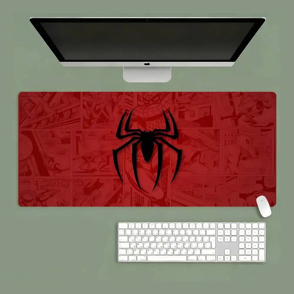 S-Spiders-Mans Mouse Pad Computer Mat Deskpad Laptop Keyboard Mat Office Large Landscape Mousepad