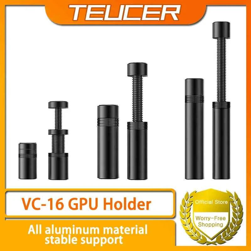 TEUCER VC-16 Computer Case Graphics Card Holder Aluminum RTX3090 4090 GPU Support 27-120mm Expansion Bracket
