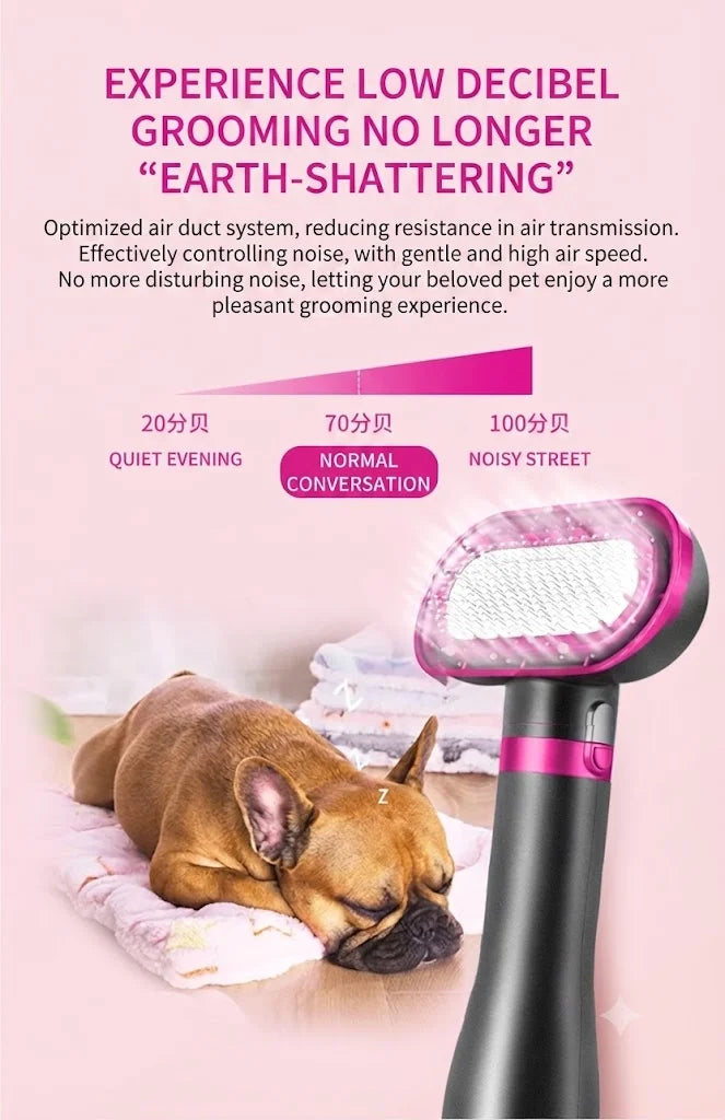Pet Hair Dryer Dog Grooming Home Pet Products Silent Non-Hurting 280W Drying Hair Dryer Comb for Dog Hair Dryer