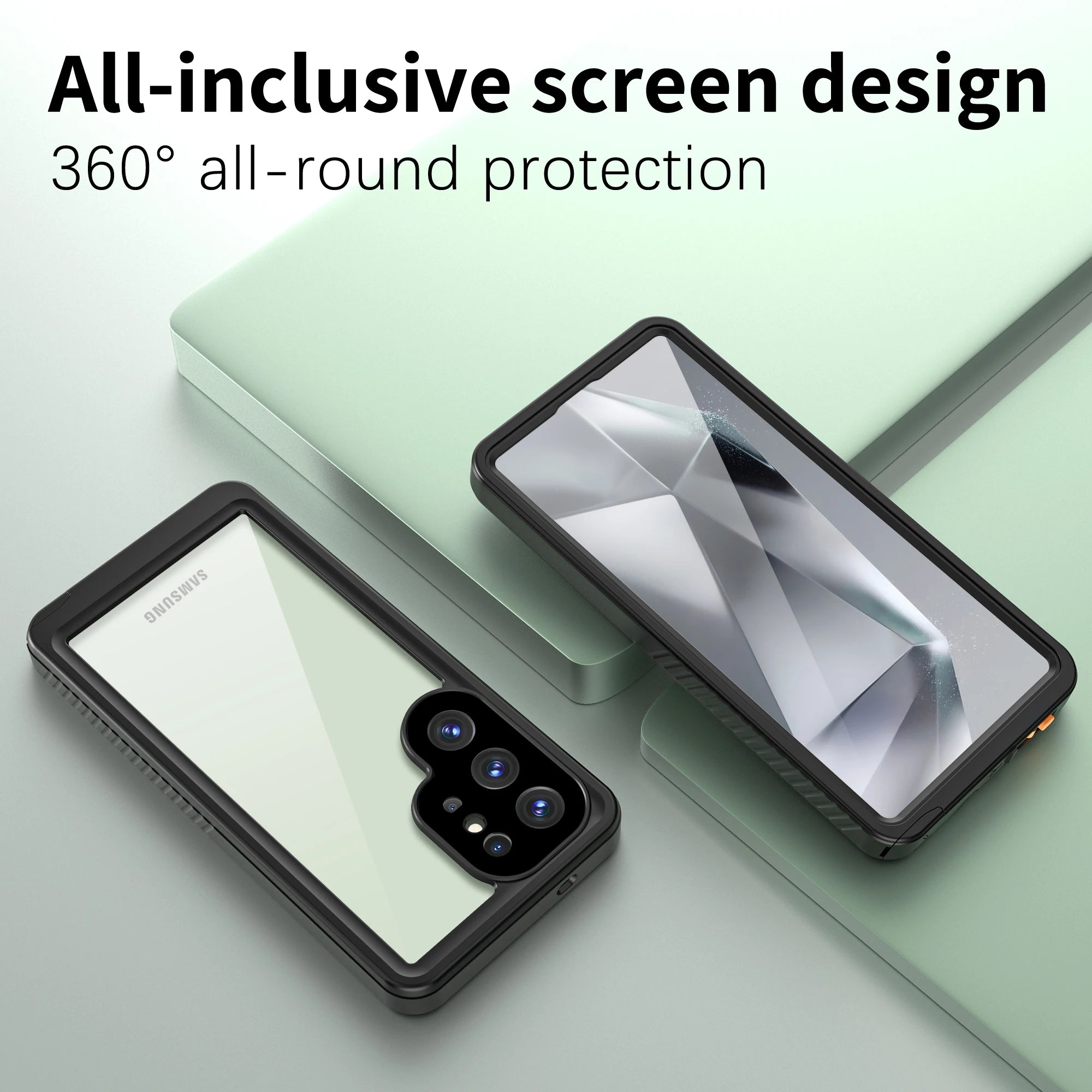 Shellbox Outdoor Swimming Underwater Photography IP68 Waterproof Phone Case with Lanyard for Samsung Galaxy S25Ultra S24U S23/22