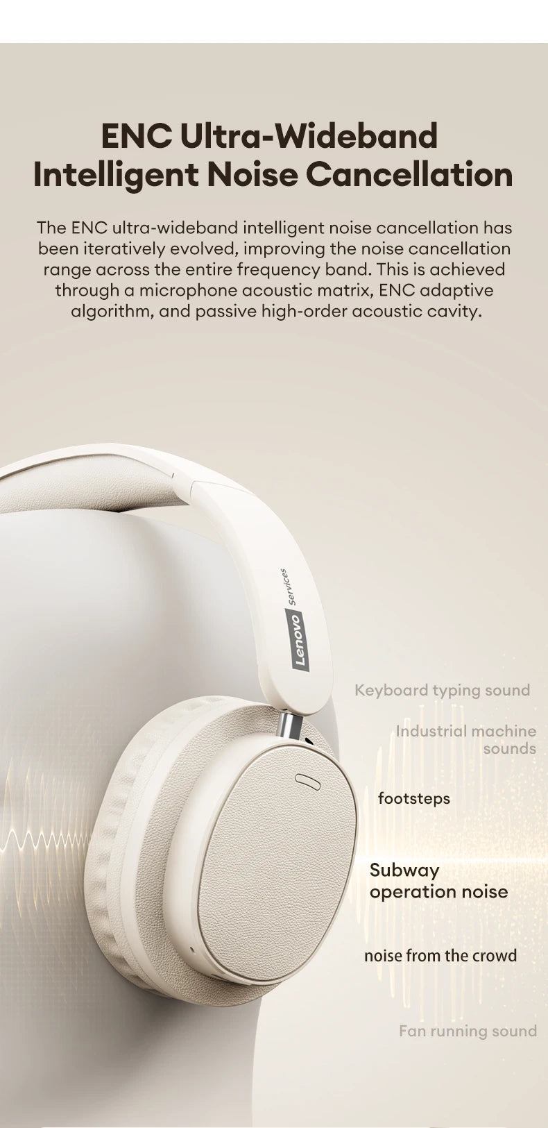Retro TH30 Pro Lenovo Gaming Headset Wireless Bluetooth 6.0 Over Ear Headphone Foldable Sport Leather Earphones Gifts LS105