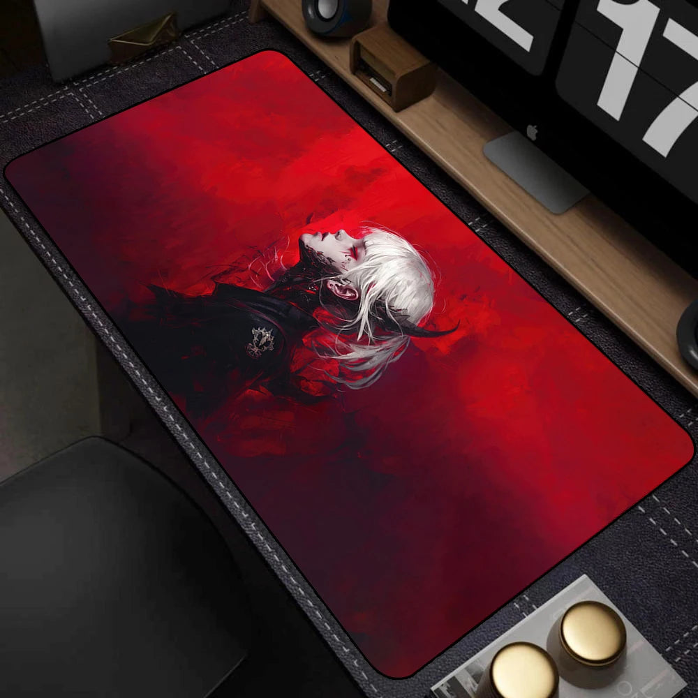 Japanese Style Anime Red Girl Pc Game Mousepad Large Mouse Pad XXL Gamer Mouse Mat Office Table Carpet Gaming Mats 500x1000mm