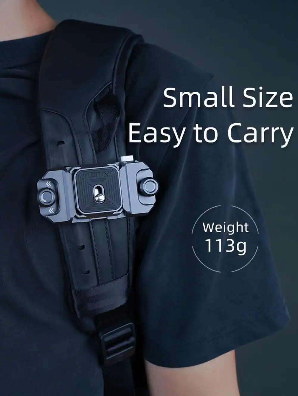 Backpack Quick Release Plate Clip Camera Quick Switch Tripod Slider Installation Adapter Camera Clip w/ Arca Swiss for Backpack