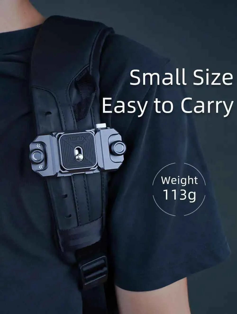 Backpack Quick Release Plate Clip Camera Quick Switch Tripod Slider Installation Adapter Camera Clip w/ Arca Swiss for Backpack