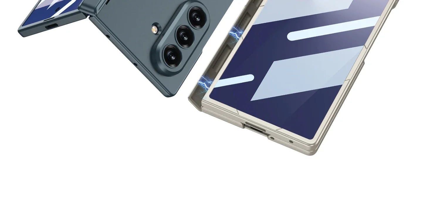 Magsafe Rotating Bracket Case For Samsung Galaxy Z Fold 7 Skin-feel Matte With Glass Film ZFold7 Magnetic Hinge Protective Cover