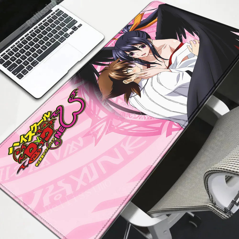 High School DxD Animation Computer Table Decoration mousepad Speed Big mouse pad Large Setup Gaming Accessories Keyboard deskmat