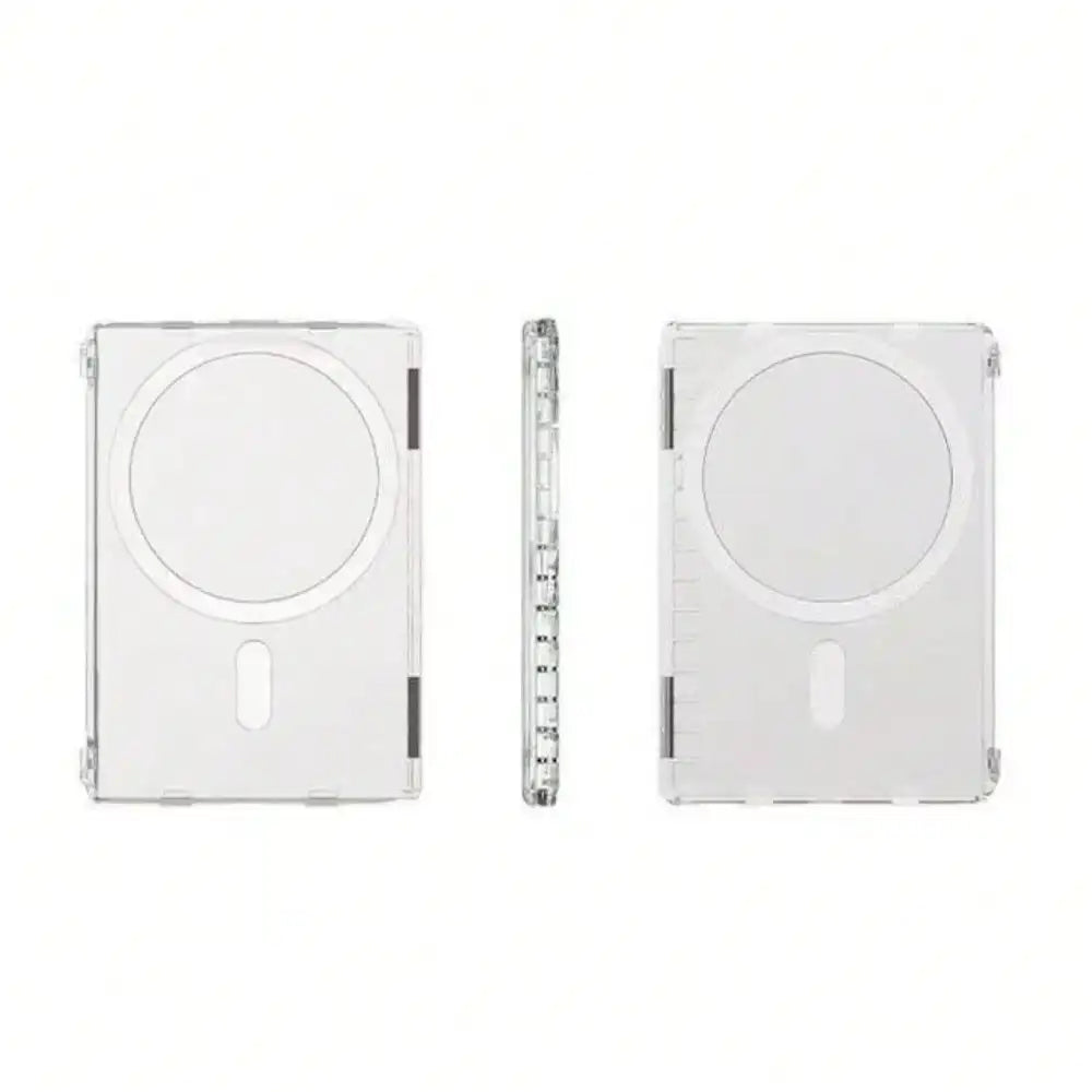 Left & Right Magnetic Flip Card Holder for iPhone17 Pro Max 16 15 14 13, MagSafe Clear Card Wallet