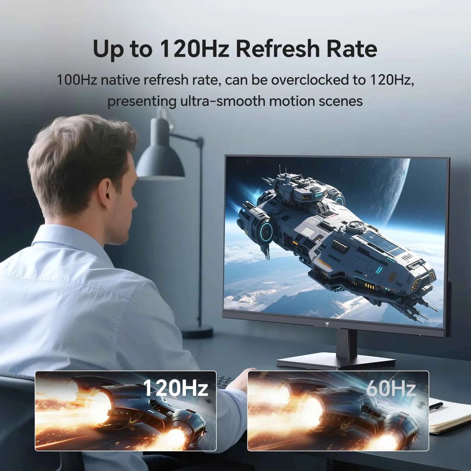 KTC 27 Inch Computer Monitor - QHD (2560 x 1440) Display, Up to 120Hz Monitor, IPS Panel H27D9