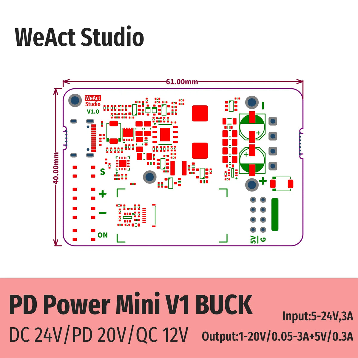 Mini DC Power Supply Lab Power Supply Adjustable 20V 3A Switching power supply Portable Digital Bench Power Supply ﻿