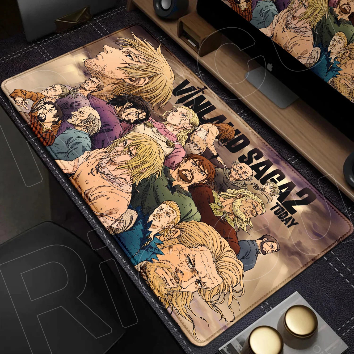 XXL Large Mousepad Vinland Saga 90x40CM Mouse Pad E-sports Gaming Keyboard Protector PC Accessories HD Computer carpet Desk Mat