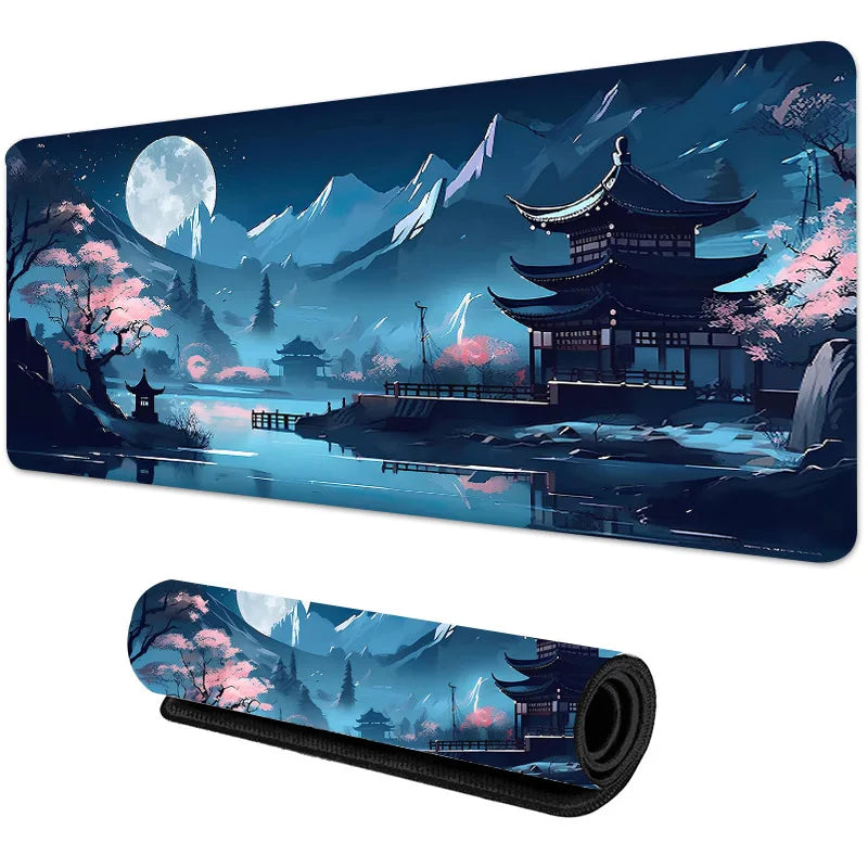 Sakura Scenery Mouse Pad Large Anti-Slip Rubber Gaming MousePad Durable Desk Pad Thick Seam Edge Suitable for Office and Gaming - WinSupport Tech