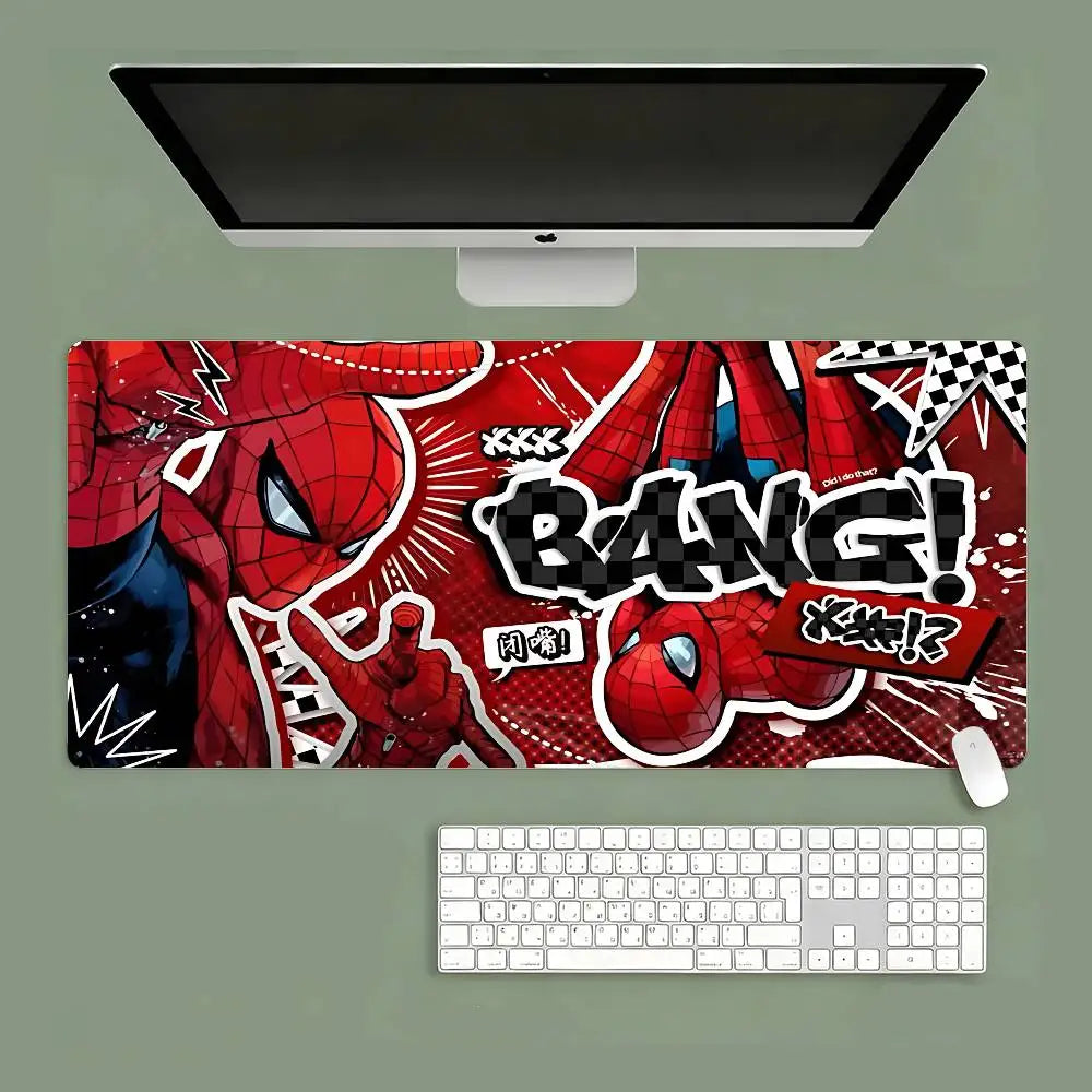 S-Spiders-Mans Mouse Pad Computer Mat Deskpad Laptop Keyboard Mat Office Large Landscape Mousepad