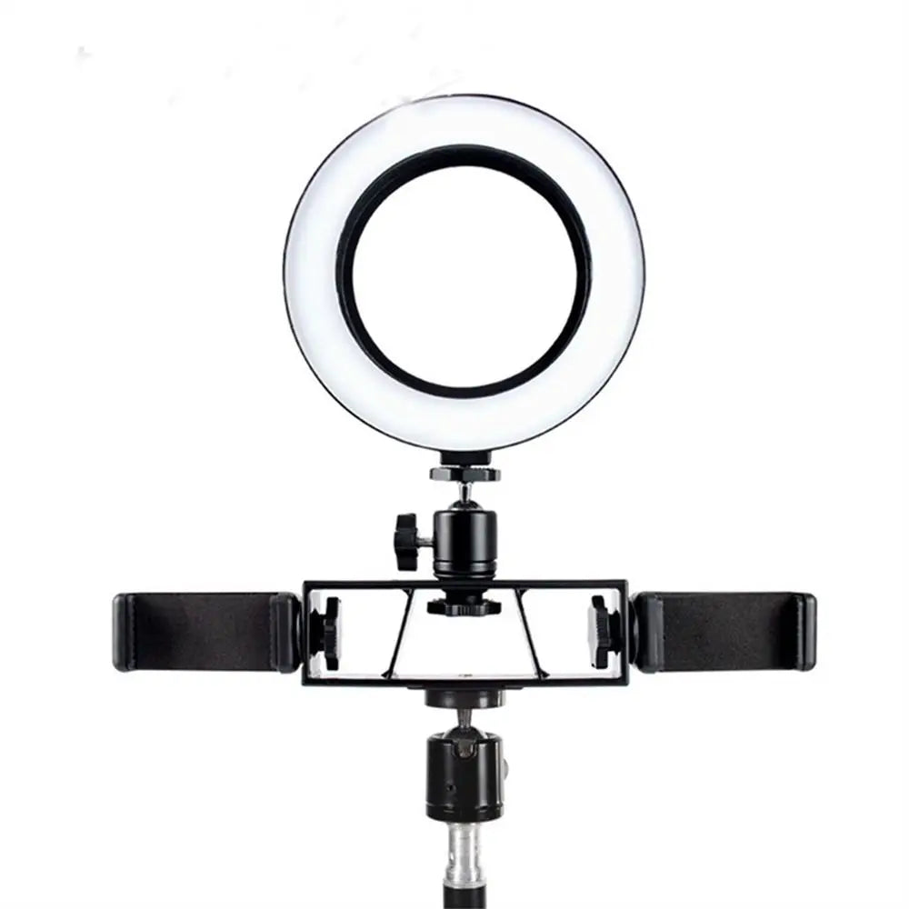 3-Position Stand Clip Bracket Holder Mobile Phone Clamp Tripod 1/4