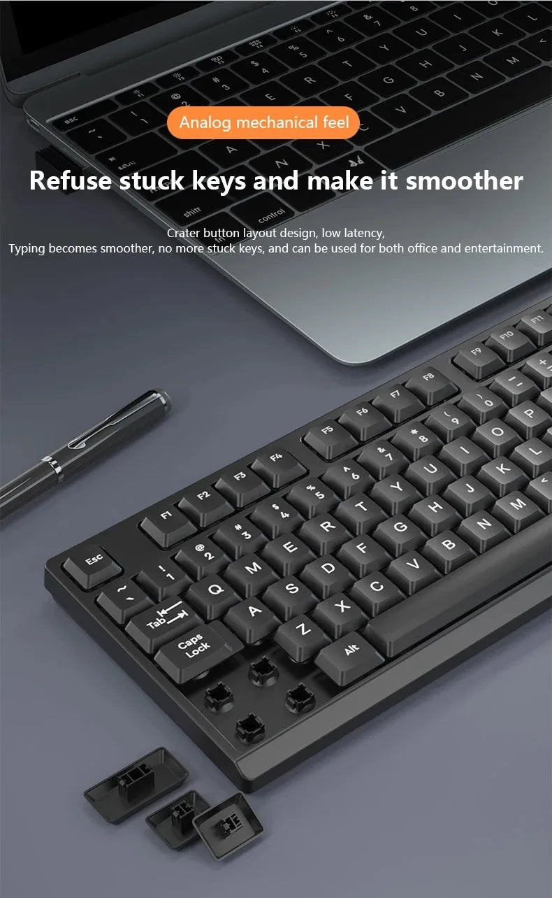 2.4GHz Wireless Keyboard Mouse Set Gaming Keyboard  Mouse Kit Tablet keyboard for Android TV Box Laptop PC Office Accessories