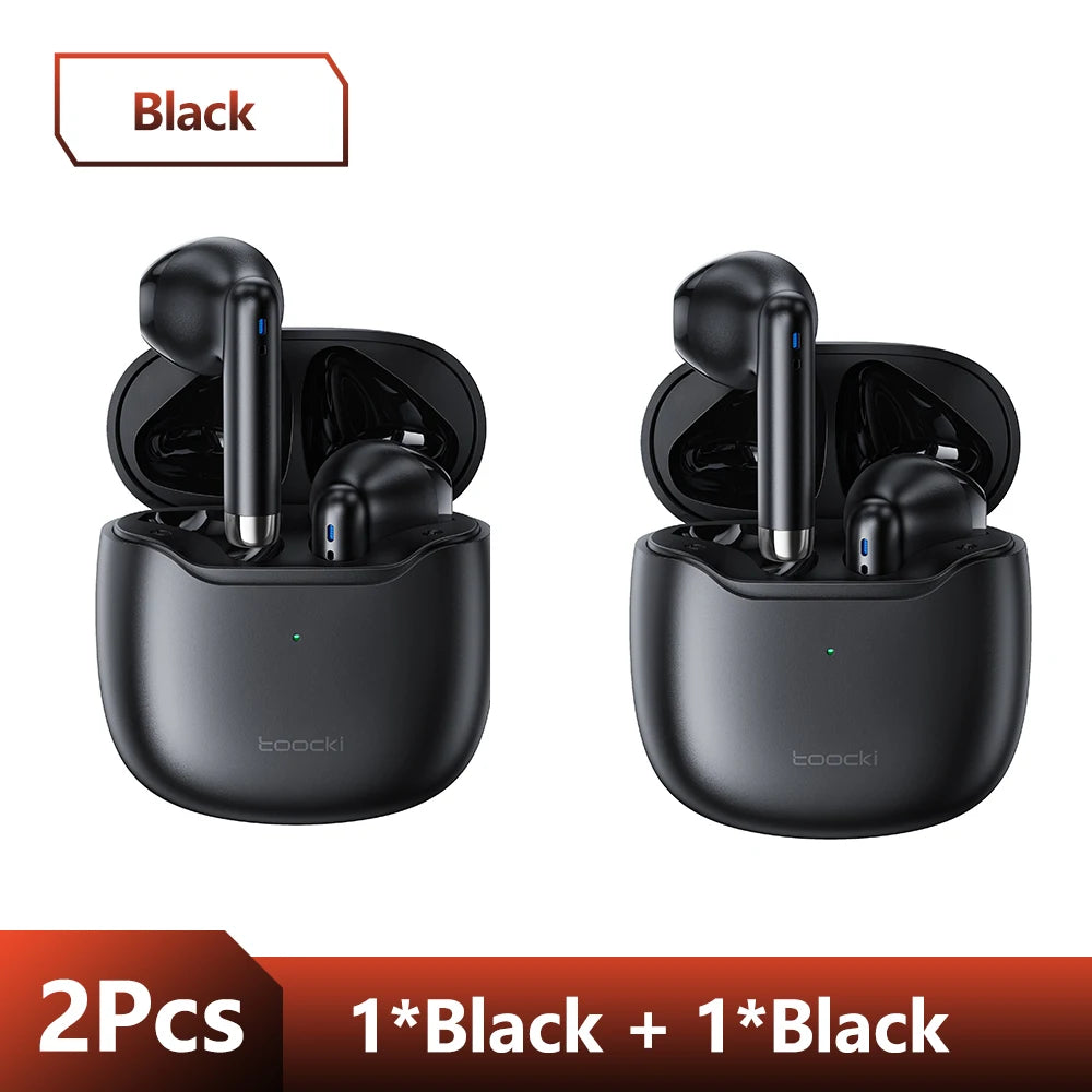 Toocki Wireless Bluetooth Headphones Bluetooth 5.3 TWS Earphones IPX4 Waterproof Mini Earbuds For Xiaomi Huawei Redmi All Phone