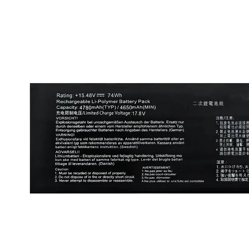 C41N2208 Battery For ASUS ROG ALLY Gaming Handheld series of RC71L/PC71L Expand high capacity of 74Wh mod upgrade Free all Tools