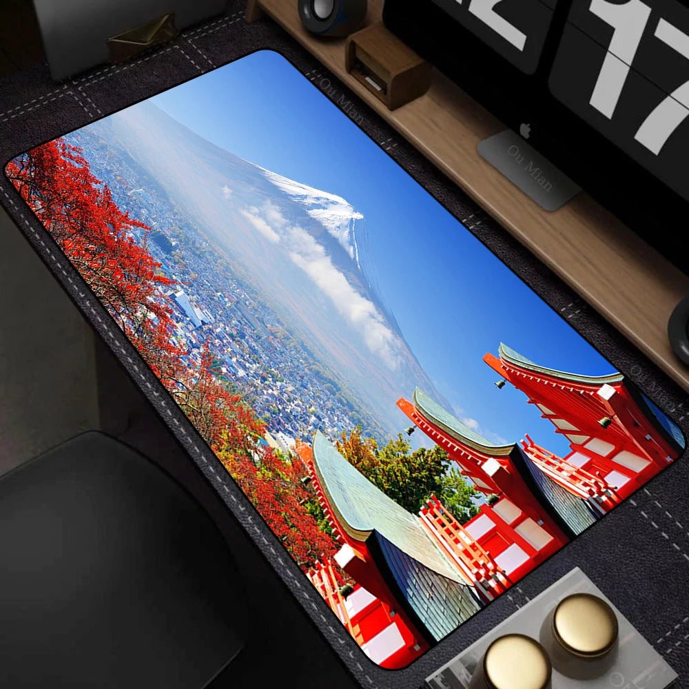 XXL Mouse Pad Anime Natural Scenery Mousepad Large Teclado Mousepad Pc Keyboard Gaming Table Mats Laptop 900x400 Mouse Mat