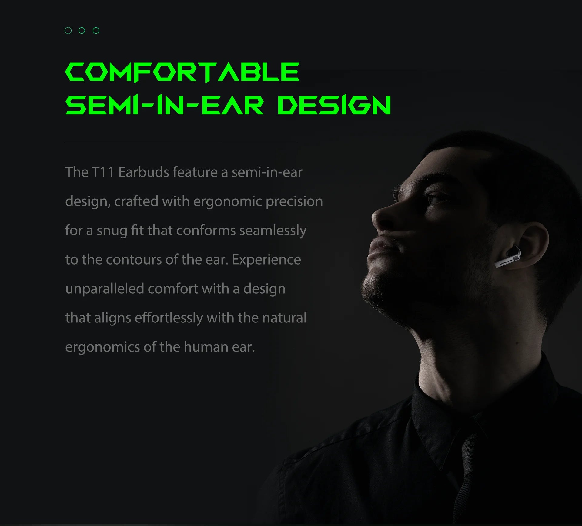 Black Shark T11 TWS Wireless Earbuds with Active Noise Cancellation, Bluetooth 5.3, 30 Hour Battery Life, RGB Light, Low Latency