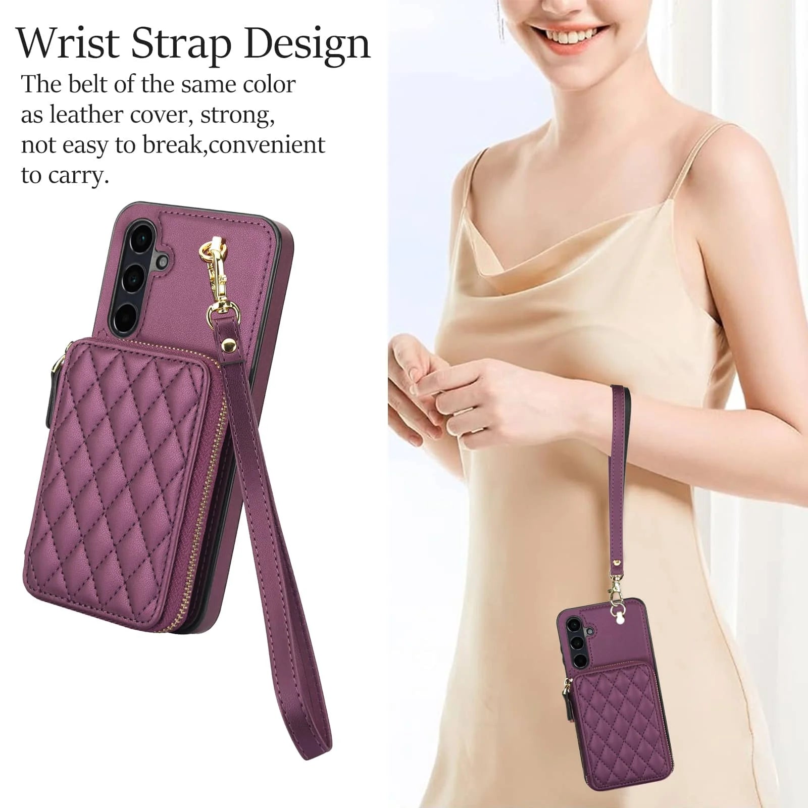 Crossbody Wallet Case for Samsung Galaxy A56 A36 A16 A55 A35 A15 A54 A14 A73 A53 A13, RFID Blocking Handbag Purse Flip Cover