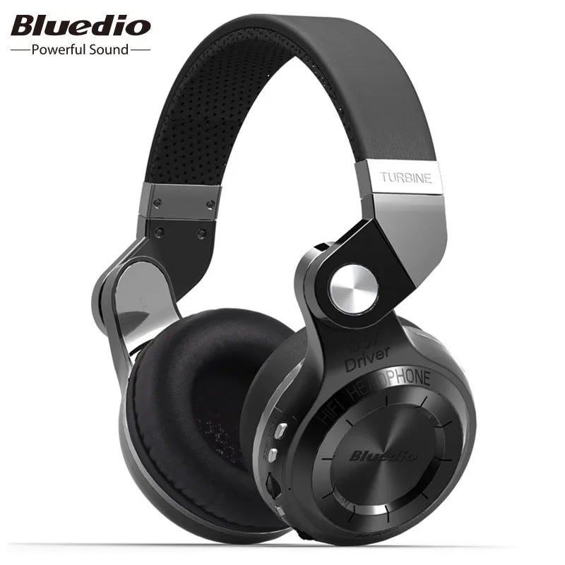 Bluedio T2+ Bluetooth Headphone Wireless Headset Foldable Sports Earphone Bluetooth 5.4 HIFI Sound 57mm Strong Bass SD Card Slot