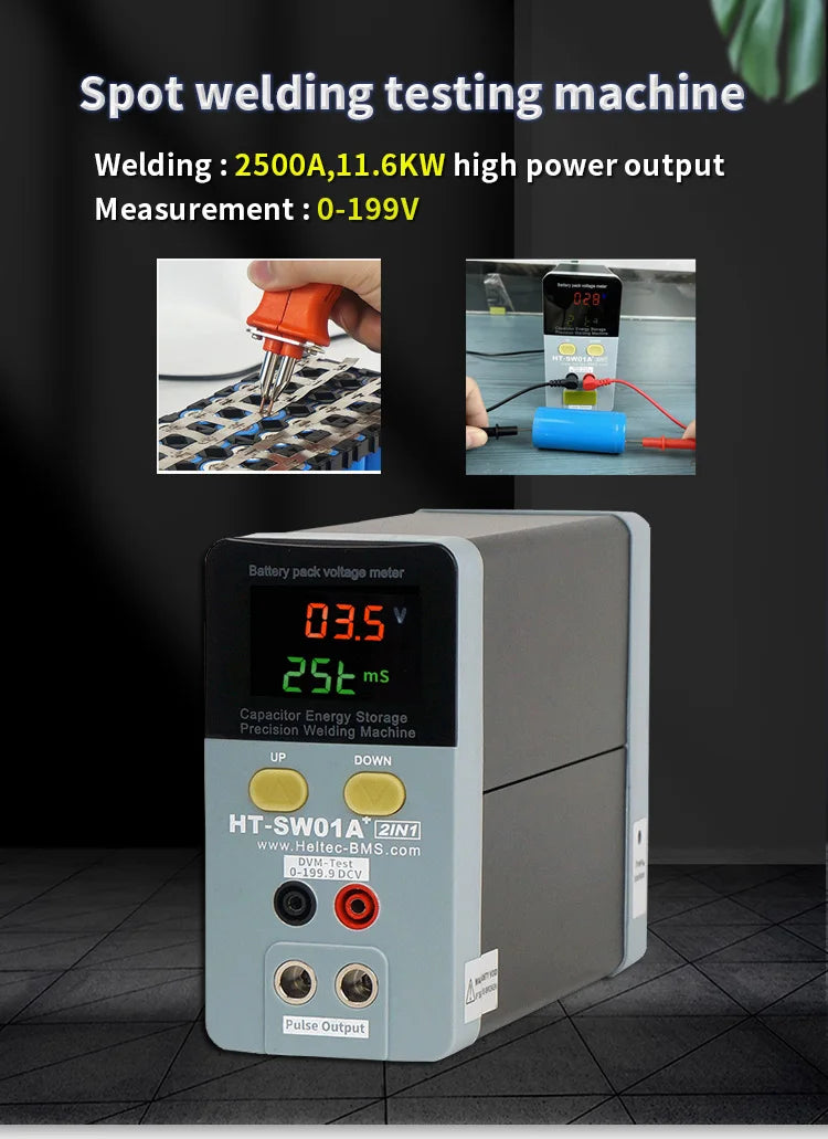 Heltec 21KW 36KW 42KW Capacitor Storage Battery Spot Welding Machine/Portable Small Spot Welder LED Display 0.5mm Thickness