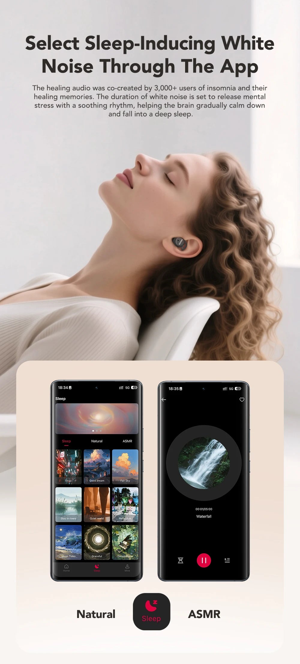 Noise Reduction Wireless Bluetooth Earphones MINISO MS217  Earbuds 50Hrs Playback Comfortable AI Translation for 150+ Languages