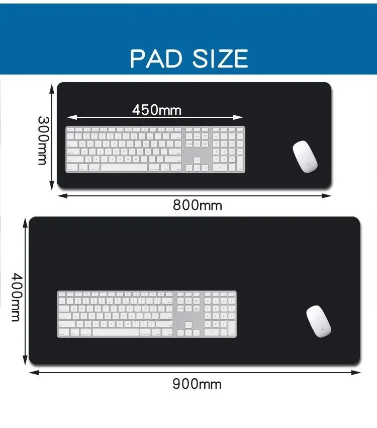 Large Gaming Mouse Pad Hot Computer Office Game Table Mats XXL 90x40cm Rubber Anti-slip Laptop Keyboard Mousepads Long Desk Pads