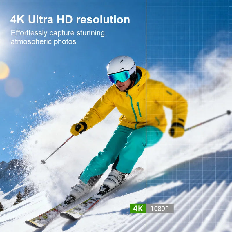 4K Vlog Pocket Gimbal Camera with 330° Face Tracking, 18x Zoom, WiFi, 2400mAh Battery–Handheld Stabilizer for YouTube,TikTok