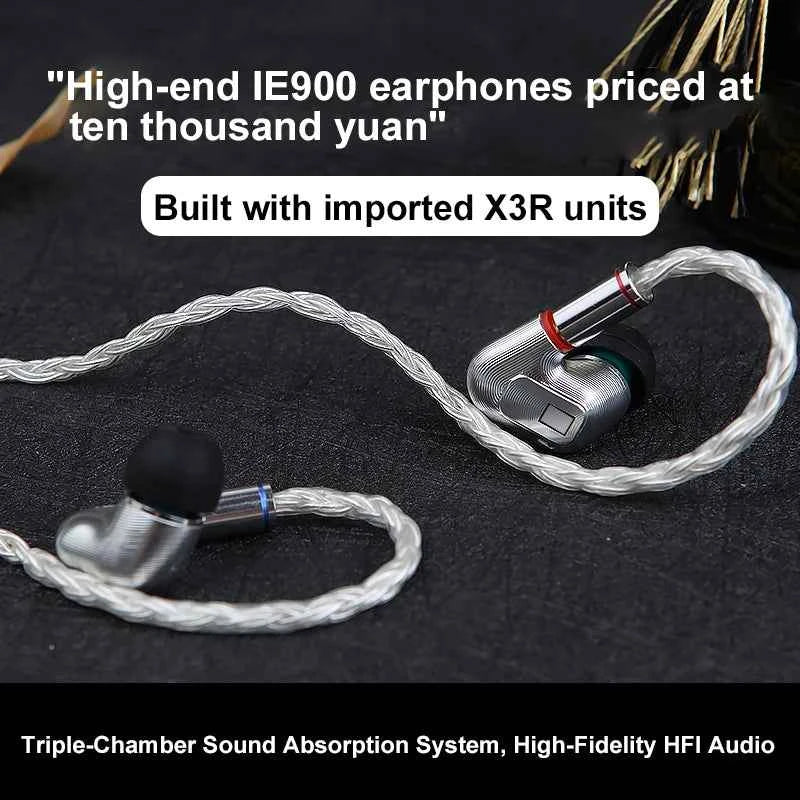 IE900 original unit high-end customized in ear high fidelity wired earphones with mmcx interface, universal for mobile phones