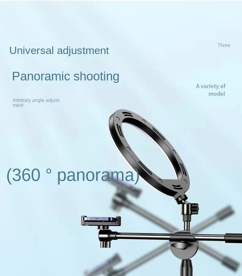 Smartphone Mobile Stand For Cell Phone Holder With LED Ring Light Grip And Beauty Enhancements For Professional Live Streaming