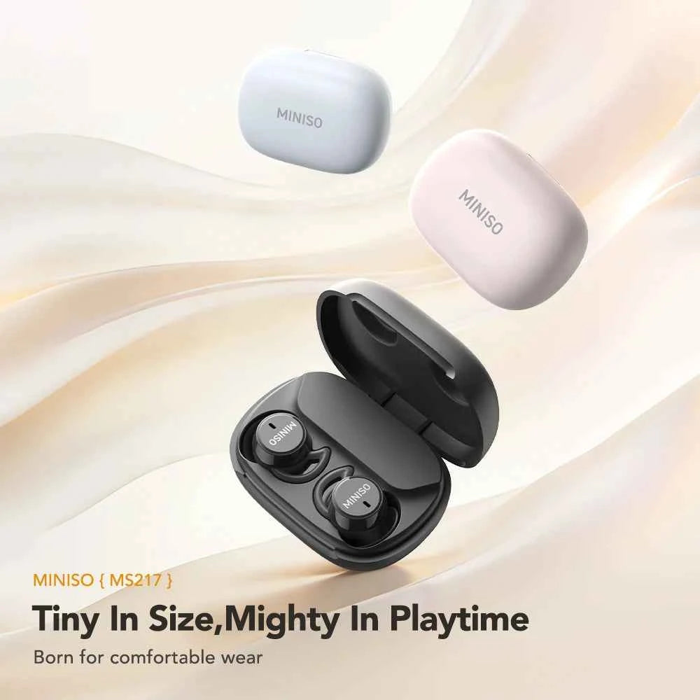 Noise Reduction Wireless Bluetooth Earphones MINISO MS217  Earbuds 50Hrs Playback Comfortable AI Translation for 150+ Languages